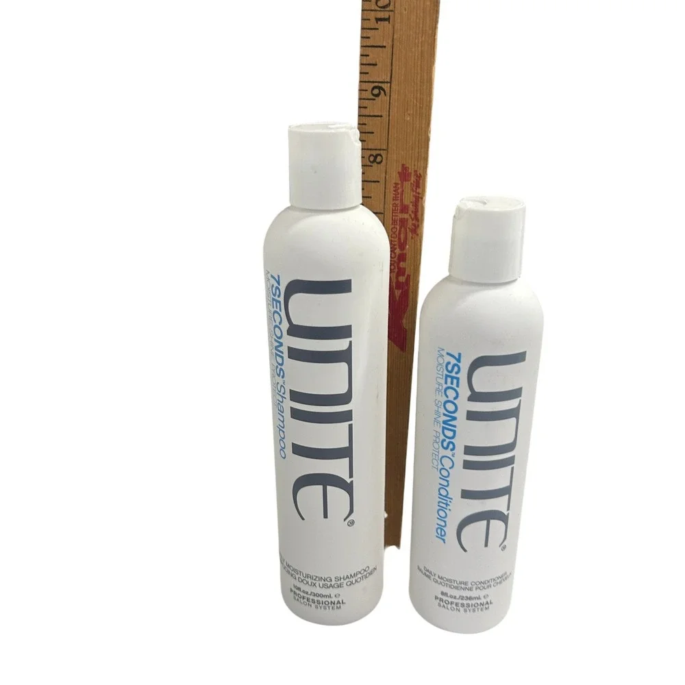 UNITE 7SECONDS Shampoo 10oz &‎ Conditioner 8oz Duo Set White Salon Professional